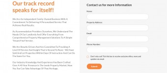 Track Record Section