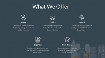 What we offer section Investment